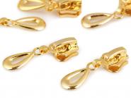 Zipper gold Profilreißverschluss oval 