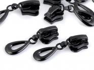 Zipper schwarz Profilreißverschluss oval 50 Stück