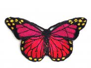 Aufbügler Schmetterling rot 