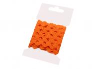 3m Zackenlitze auf Karte knall orange 