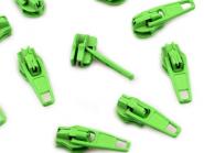 5 Zipper Reißverschluss Spitze hellgrün 