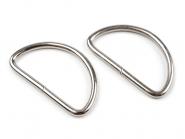 D-Ringe für Taschen 30mm silber 100 Stück 