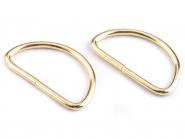 D-Ringe für Taschen 40mm gold 