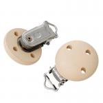 Schnullerband Clip natur 