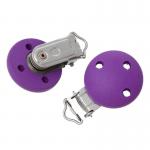 Schnullerband Clip lila 