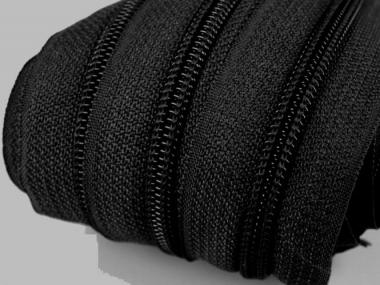 200m endlos Reißverschluss 5mm schwarz 