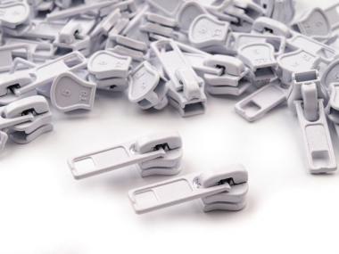 Zipper Profilreißverschluss 5mm weiss 5 Stück