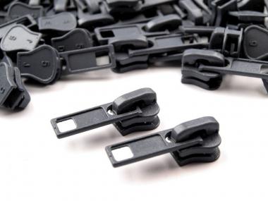 Zipper Profilreißverschluss 5mm grau 50 Stück