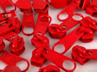 Zipper für 5mm RV rot 10 Stück