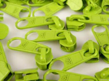 Zipper für 5mm RV apfelgrün 50 Stück