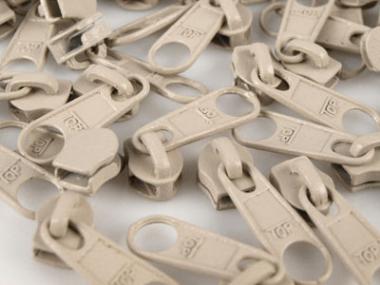 Zipper für 5mm RV beige 10 Stück