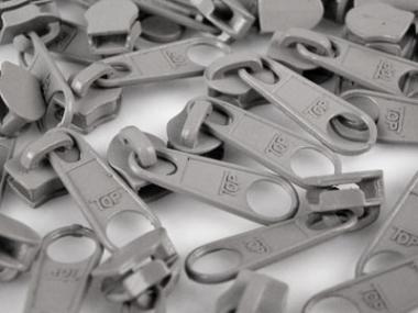 Zipper für 5mm RV hellgrau 