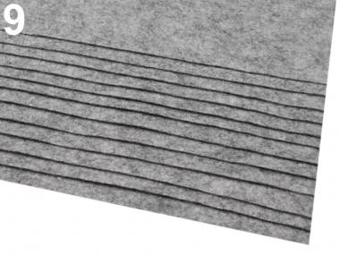 Filz 20 x 30cm 0,9 mm grau 