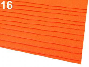 Filz 20 x 30cm 0,9 mm orange 