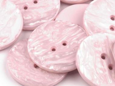 5 große Knöpfe meliert flieder 