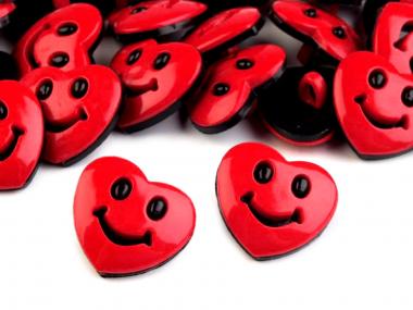 10 Knöpfe Herzen 