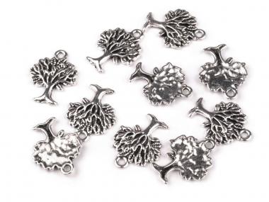 Anhänger BAUM 17x21mm silber 