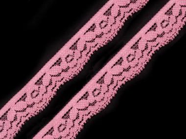 Spitze elastisch Breite 20 mm rosa 