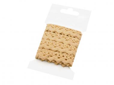 3m Klöppelspitze 15mm dunkelbeige 