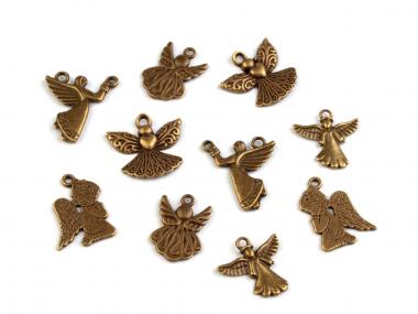 Anhänger Engel messing 