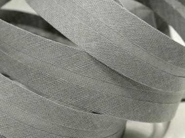 Baumwollschrägband silbergrau 