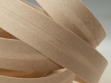 Baumwollschrägband dunkelbeige 