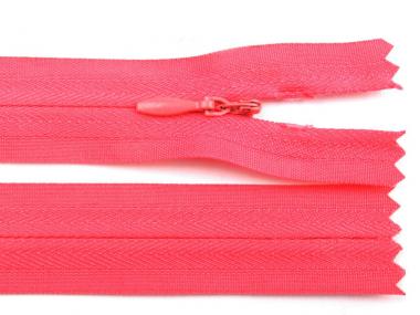 Reißverschluss verdeckt 50cm neonpink 