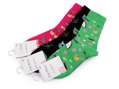 Socken bunt Melone Katzen Kirschen 