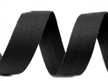 Köperband 30mm schwarz 10m