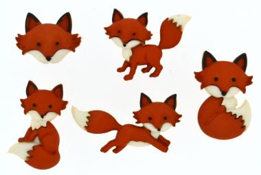 Dress It Up Knöpfe Füchse 