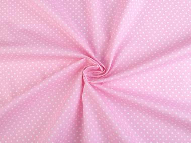 Baumwollstoff Punkte 2-3mm rosa 