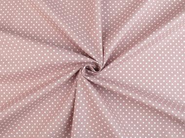 Baumwollstoff Punkte 2-3mm altrosa 