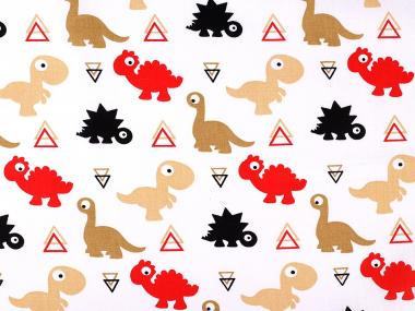 Baumwollstoff mit Kindermotiv Kinderstoff Dino Dinostoff 