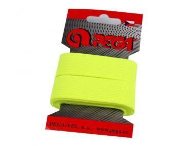 1,5m Gummiband 20mm neongelb 