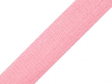 25mm Baumwollgurtband rosa 