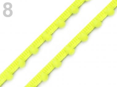 Pomponborte 7mm neongelb 