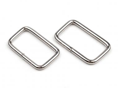 Schlaufen 25mm Metall silber 10 Stück