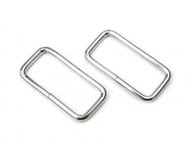 Schlaufen - Taschenschlaufen 30mm silber 50 Stück