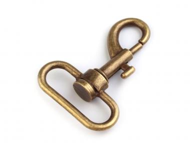 2 messing Taschenkarabiner 30mm oval 