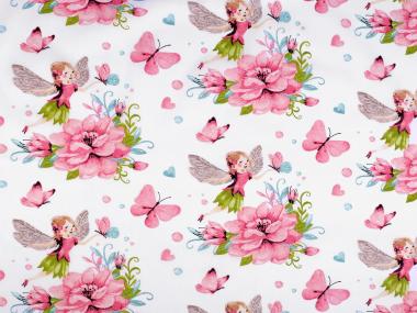 Baumwollstoff Elfe rosa 