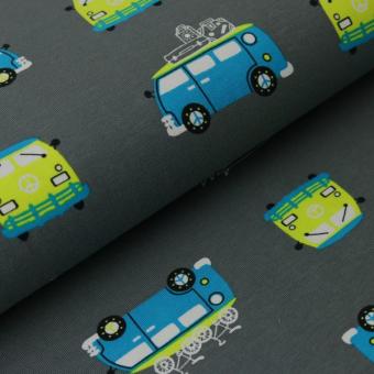 Jerseystoff Urlaub grau 