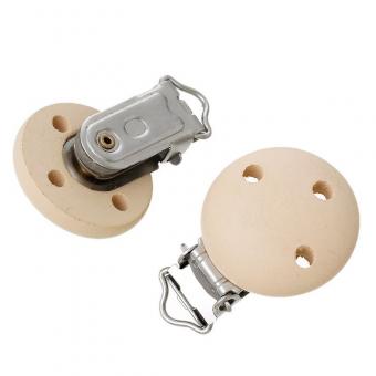 Schnullerband Clip natur 