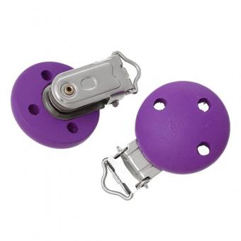 Schnullerband Clip lila 