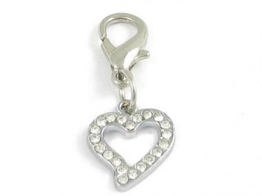 Anhänger - Herzchen mit Steinen 