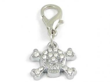 Anhänger - Totenkopf mit Steinen 