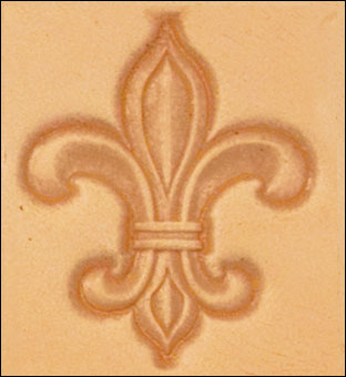 3-D Stempelplatte Fleur De Lis 
