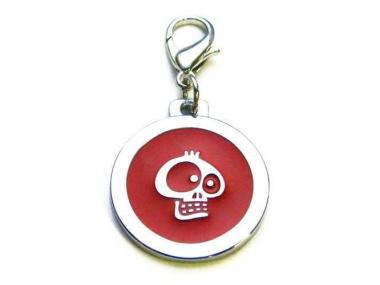Anhänger - Totenkopf rot 