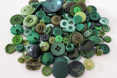 Knöpfe Mix grün 