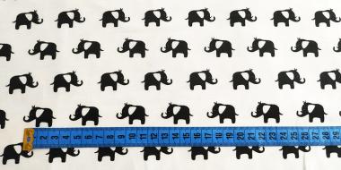 Jerseystoff Monochrome Zoo Elephant 