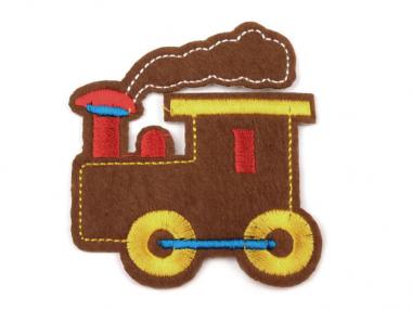 Applikation Lok Filz braun 